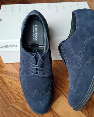 SCARPE DERBY GEOX UOMO BLU
