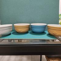 set 4 coppette Saturnia in ceramica 