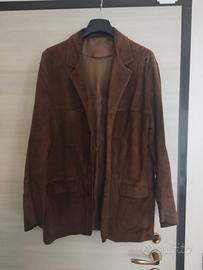 giacca in vera pelle scamosciata Stewart