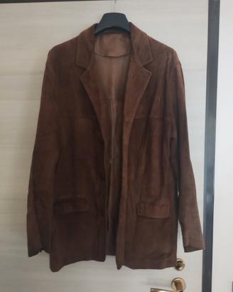 giacca in vera pelle scamosciata Stewart