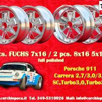 4 cerchi Porsche Fuchs 7x16 8x16 911 -1989 914-6 9