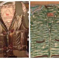 Smanicato + Cardigan Marca MACHU PICCHU Tg M/L