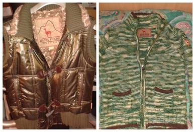 Smanicato + Cardigan Marca MACHU PICCHU Tg M/L