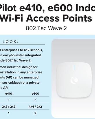 Cambium AccessPoint cnPilot E410 Indoor Wireless