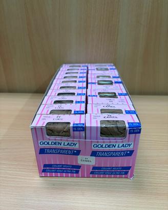 20 paia golden lady 15 den colore camel