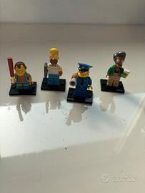 Lego simpson 4 minifigures con accessori