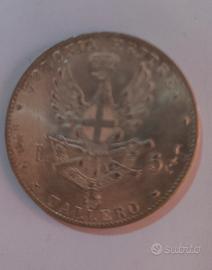 moneta tallero d eritrea da 5 lire