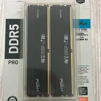 Crucial Pro RAM DDR5 Kit 64GB (2x 32GB ) 5600MHz