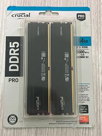 Crucial Pro RAM DDR5 Kit 64GB (2x 32GB ) 5600MHz