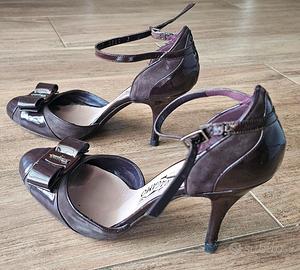 Scarpe donna Ferragamo color borgogna