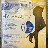 Collant nero senza cuciture, 50 Dan, tg: 3M