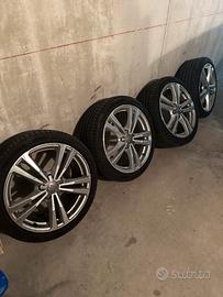 Audi cerchi 18 originali gommati bridgestone