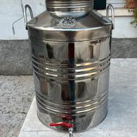 Fusto in acciaio per olio d’oliva 50 litri