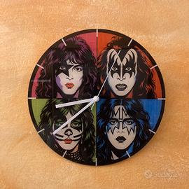 Orologio da parete in plexi 30cm KISS Rock Band