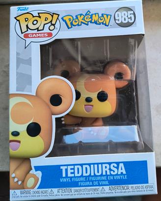 Funko Pop! Games Pokemon N° 985 Teddiursa Nuovo