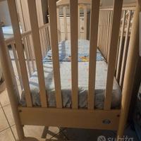 culla pali con materasso ortopedico 