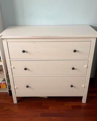 Cassettiera IKEA Hemnes - Fasciatoio - Bianca