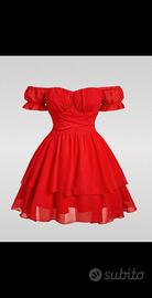 vestito rosso elegante 