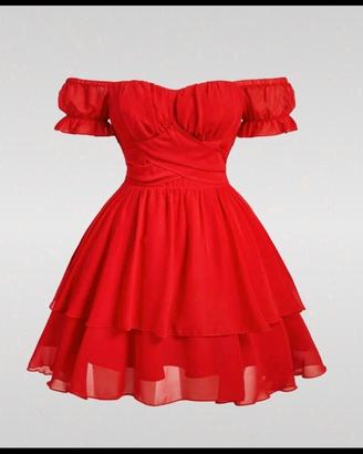vestito rosso elegante 