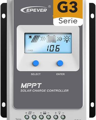 Regolatore di carica 30 ampere 100 V