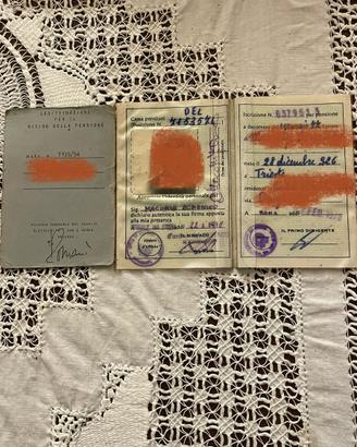 Documenti pensione ACEGA ambito INPS Trieste
