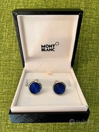 Gemelli originali Montblanc blu – eleganti