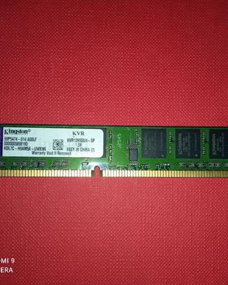 ram kvr13n9s8/4-sp kingston DDR3 4gb 1333mhz
