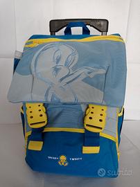 ZAINO SCUOLA TROLLEY TWEETY