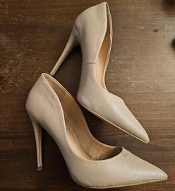 scarpe décolleté in pelle  tacco a spillo