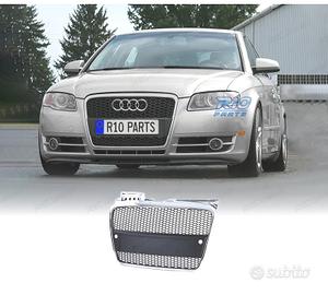 GRIGLIA AUDI A4 B7 04-09 LOOK RS CROMO NERO ABS
