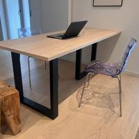 Tavolo laminato struttura nero soggiorno cucina
