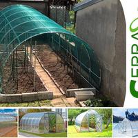 Struttura tunnel rete antigrandine arco serra sole