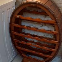 cantinetta vino/olio in legno massello 