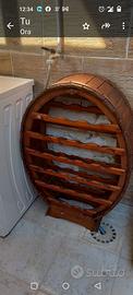 cantinetta vino/olio in legno massello 