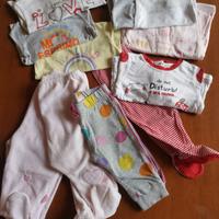 Lotto abbigliamento neonata