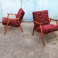 Coppia poltrone vintage anni 50-60 design 