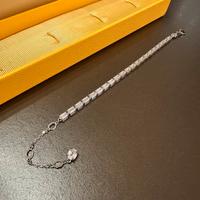 Bracciale Tennis Matrix Taglio baguette, Bianco