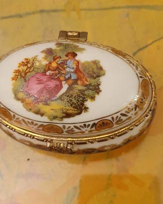 Portapillole /gioie vintage in porcellana Limoges