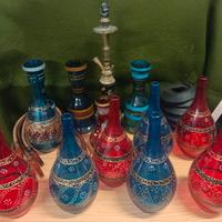 Lotto bottiglie+narghilè 