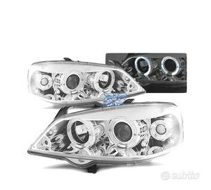 FARI OCCHI ANGEL PER OPEL ASTRA G 97-04 CROMATO