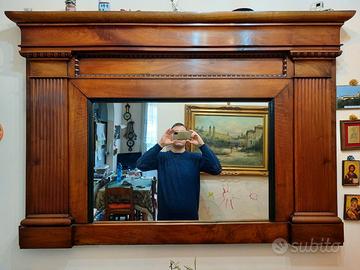 Caminiera con specchiera antica in perfetto stato