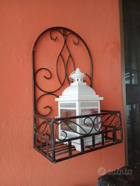 portafiori in ferro da parete