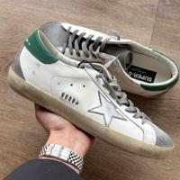 Golden Goose Superstar verde bianco argento 44