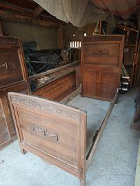 Letti antichi primi del 900 testiera