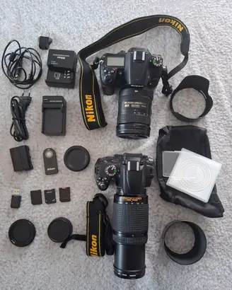 Nikon D7000+Nikon D5000+Obiettivi+accessori