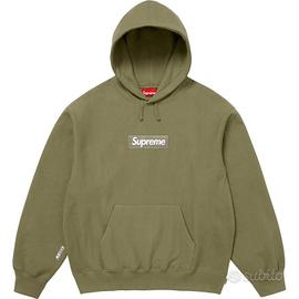 Supreme Box Logo Hooded Sweatshirt Olive