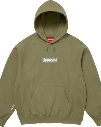 Supreme Box Logo Hooded Sweatshirt Olive