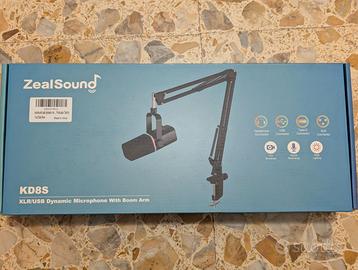 Microfono dinamico XLR/USB - ZealSound KD8S