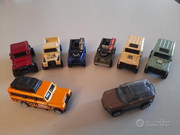 modellini Land Rover Hot Wheels e Matchbox 