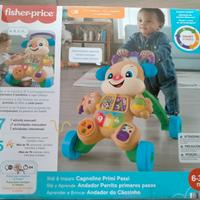 NUOVO Fischer Price cagnolino primi passi 6-36 mes